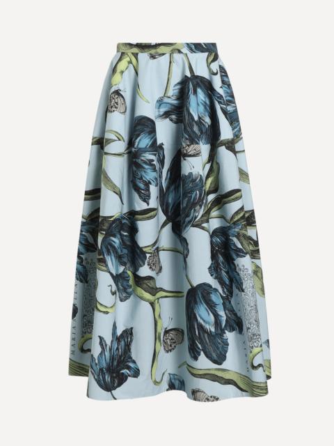 Erdem Floral Print Full Midi Skirt