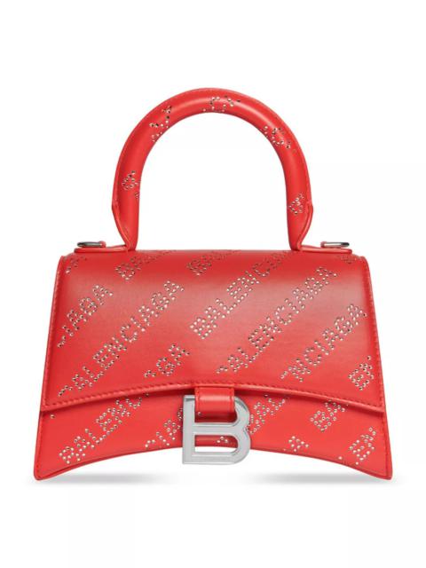 BALENCIAGA Hourglass XS Handbag with Rhinestones