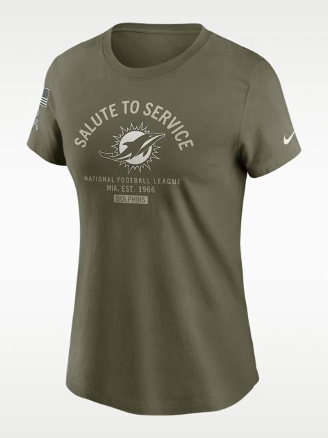 Nike Miami Dolphins Salute to Service Sideline Women's Nike NFL T-Shirt