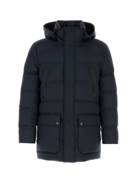Canali Navy blue polyester down jacket