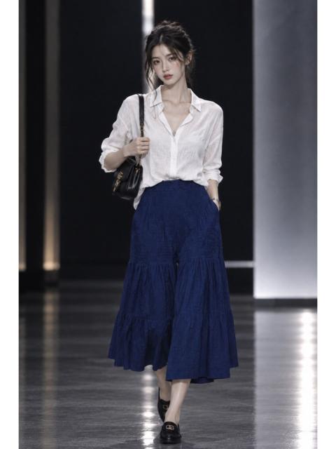 ISSEY MIYAKE Issey Miyake Heart Haat Textured Pleated Wide Leg Pants