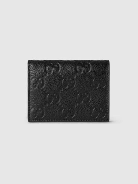 GUCCI GG Emblem mini wallet