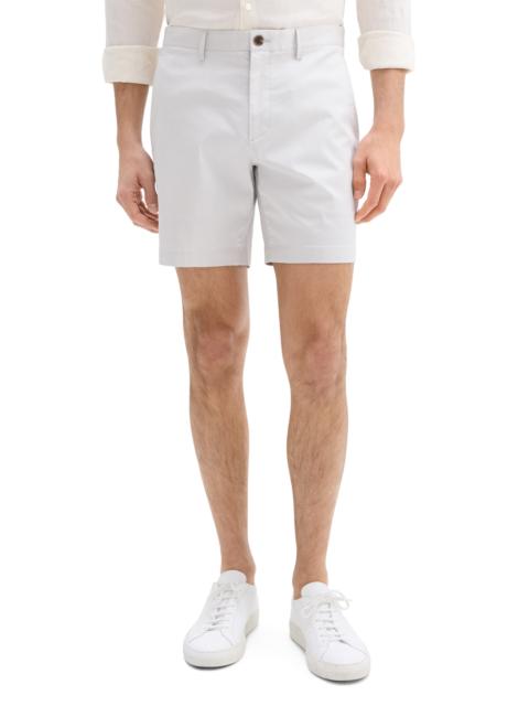 Theory Theory Zaine Cotton Blend Shorts in Fog at Nordstrom