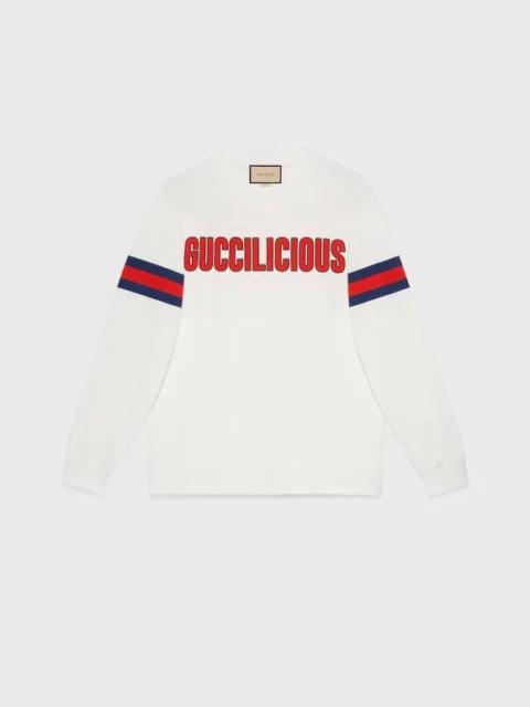 Gucci Cotton Jersey Printed Sweatshirt