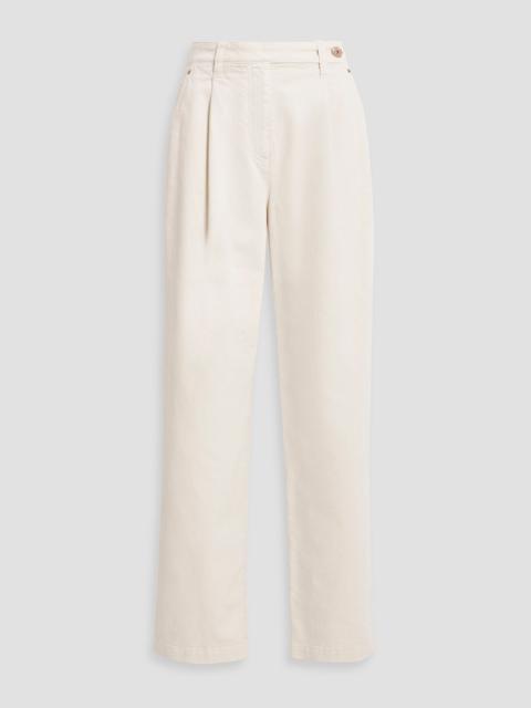 Brunello Cucinelli Pleated high-rise straight-leg jeans