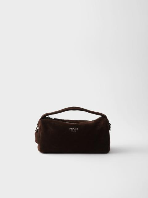 Prada Suede leather shoulder bag