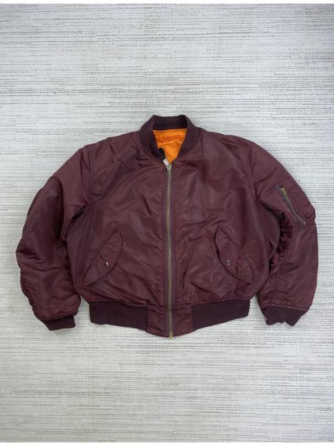 Other Designers Vintage Alpha Industries Type MA-1 Reversible Bombers Jacket