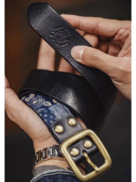 Other Designers Archival Clothing - Harajuku Japanese style patchwork Black belt