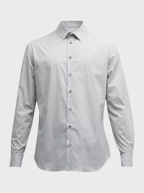 Men's Cotton-Stretch Sport Shirt