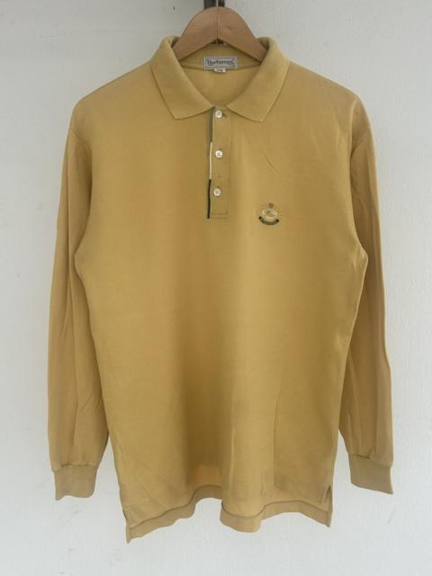 Burberry Burberry Vintage Longsleeve Polo Tee Yellow