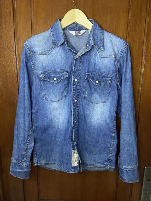Other Designers Vintage Ben Davis Workwear Denim Shirts Button Up
