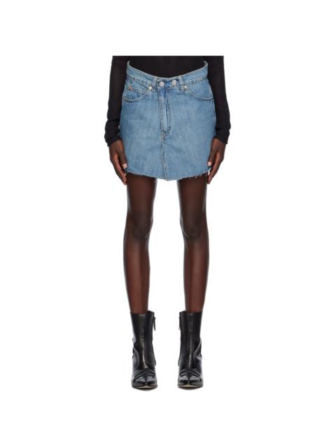 Our Legacy Blue Cover Denim Miniskirt