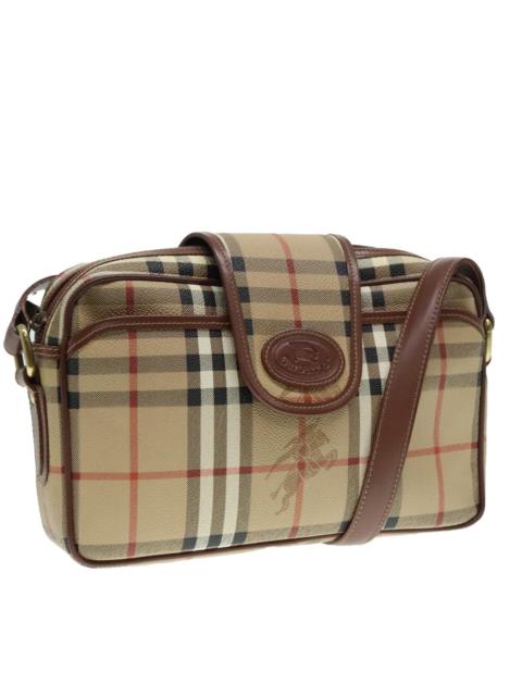 Burberry Burberry Nova Check Shoulder Bag Pvc Beige Gold