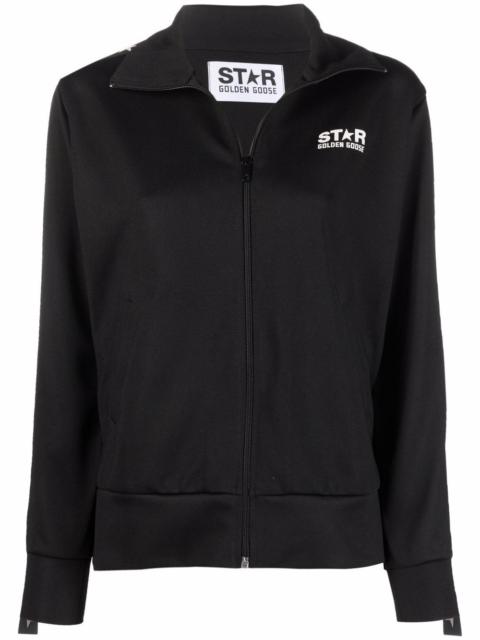 Golden Goose logo zipped tracksuit jacket
