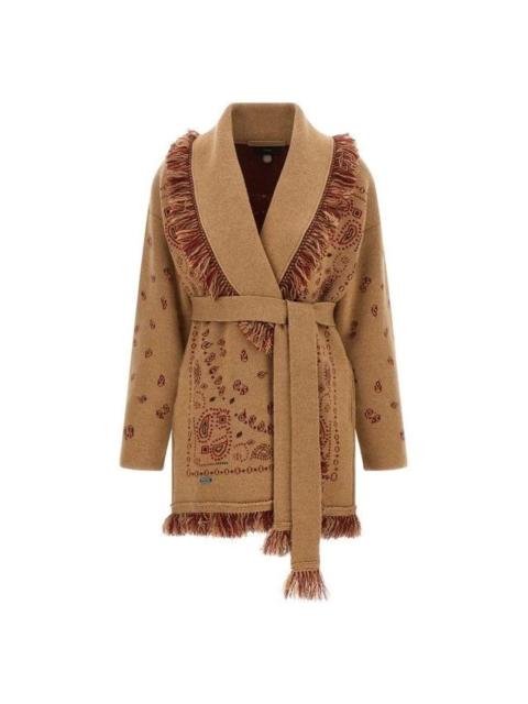Alanui ALANUI Bandana Beige Cardigan New & Authentic (Women's size:
