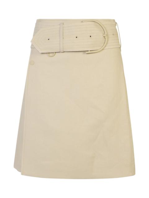 'burberry' 'midi' Beige Miniskirt