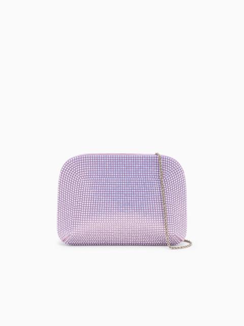 GIORGIO ARMANI LA PRIMA SATIN AND OPAL RHINESTONE CLUTCH BAG