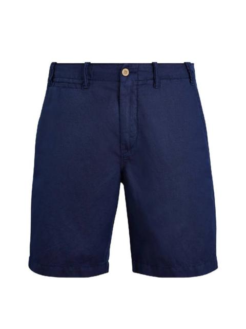 Polo Ralph Lauren Polo Ralph Lauren Mid-Rise Linen-Cotton Blend Shorts
