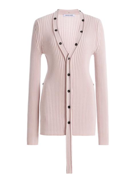 AISLING CAMPS Convertible Wool Cardigan light pink