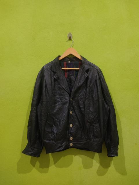 Valentino Valentino Garavani Pelle Genuine Leather Black Jacket