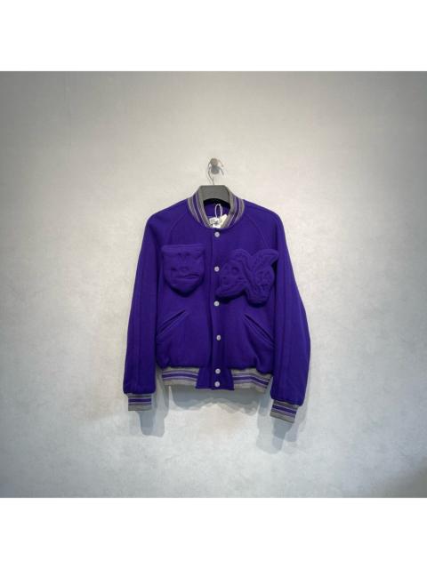 Louis Vuitton Louis Vuitton Imperial Purple Embossed Baseball Jacket