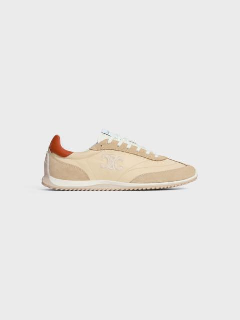 CELINE CELINE RACER - LOW TOP SNEAKER IN NYLON, SUEDE CALFSKIN AND CALFSKIN
