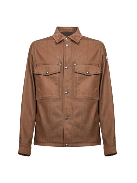 Moncler Brown denim shirt jacket