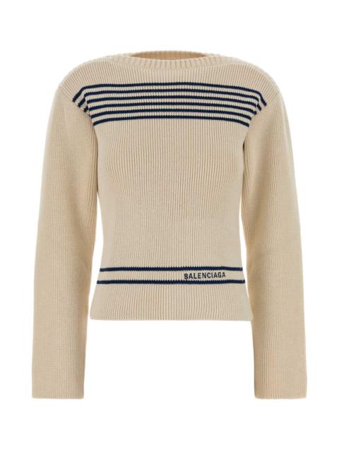 BALENCIAGA Balenciaga Women Sand Cotton Sweater