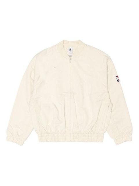 Nike x Fear of God Crossover Solid Color Basketball Sports Jacket Beige Creamy CU4694-271