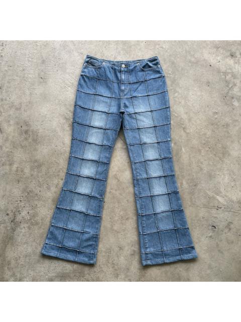 Other Designers Japanese Brand - Vintage Japanese Faded Hagi Patchwork Jeans FLARE Pants
