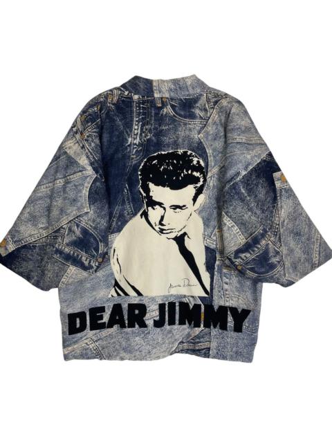 Other Designers Band Tees - Vintage James Dean Kimono Jacket Big Logo Patchwork Design