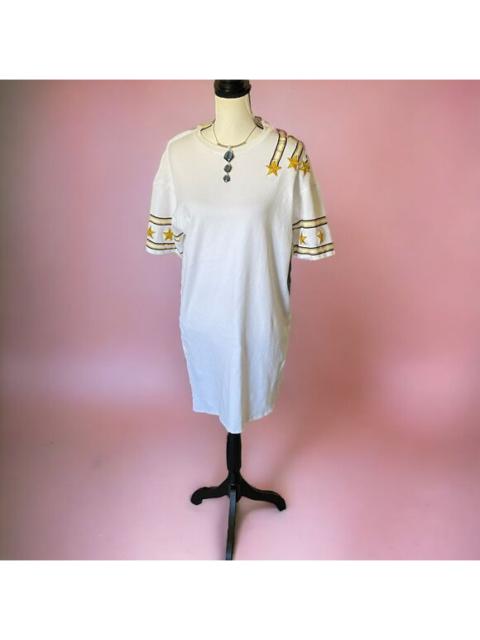 Other Designers Vintage 80's Knights White Dress L XL