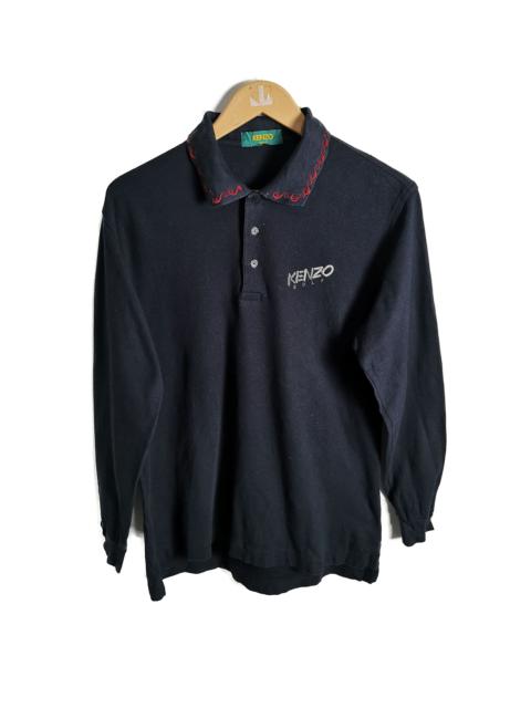 KENZO Kenzo Gold Chest Embroider Logo Polo Shirt