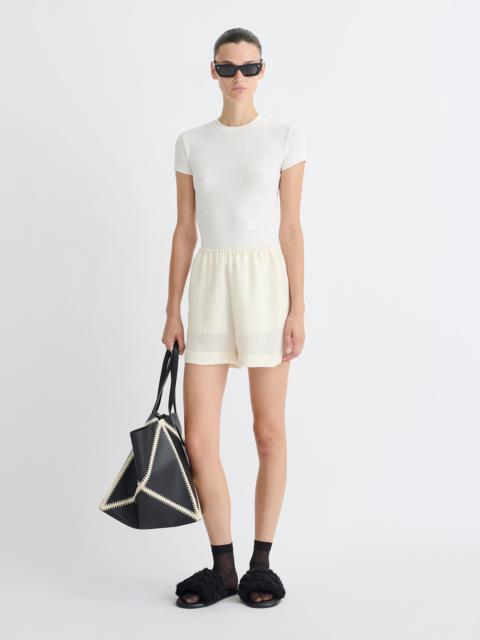 Nanushka Tech Linen Shorts