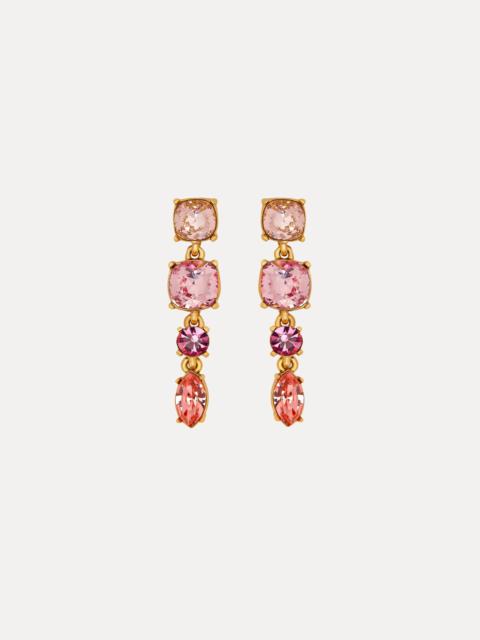 Oscar de la Renta FOUR-TIER DROP EARRINGS