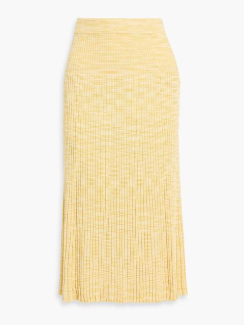Zimmermann Ribbed-knit midi skirt