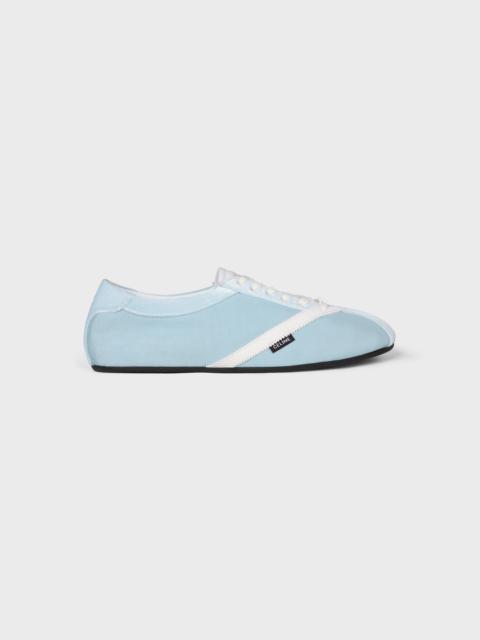 CELINE THE FLAT SNEAKER IN GROS GRAIN, VELVET, SUEDE GOATSKIN AND LAMBSKIN