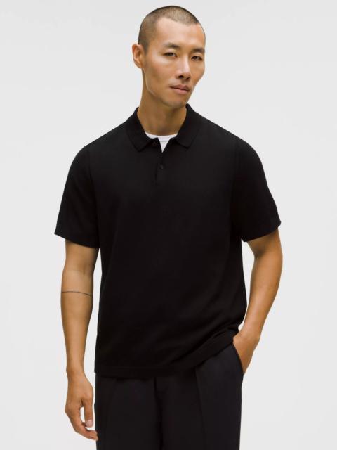 lululemon New Venture Short-Sleeve Knit Polo Shirt