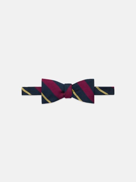 J. PRESS OXFORD UNIVERSITY MOTOR CLUB REGIMENTAL BOW TIE