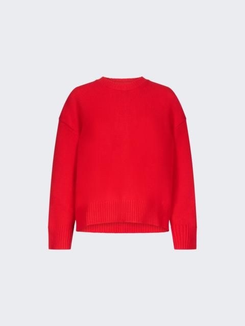Loulou de Saison Bruzzi Boxy Cashmere Sweater Red