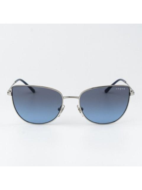 Other Designers Vogue Women Sunglasses Silver Blue Grey Gradient Butterfly VO4233S 323/V154 NEW