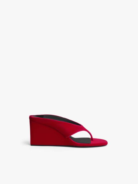 Alaïa CUBE THONG MULES IN VELVET