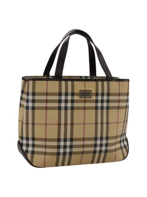 Burberry Burberry Nova Check Hand Bag Pvc Beige