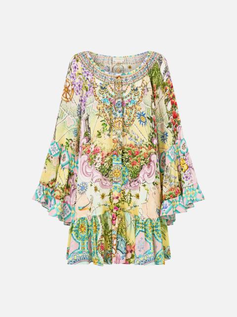 CAMILLA A LINE FRILL DRESS