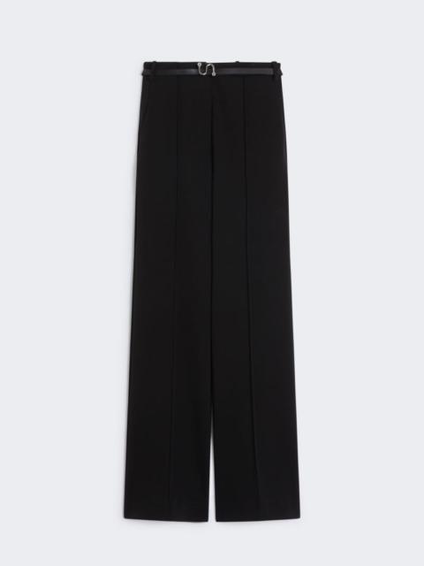 Sportmax High-waisted trousers in fabric stitch