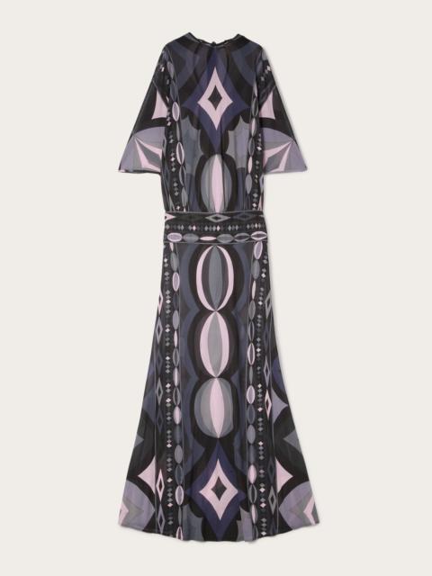PUCCI COLLANE PRINT LONG DRESS