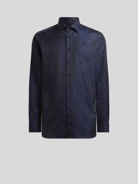 Etro COTTON JACQUARD SHIRT WITH ANIMAL MOTIF