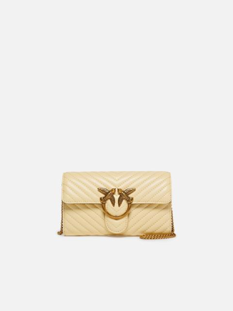 PINKO LOVE BAG ONE WALLET CHEVRON