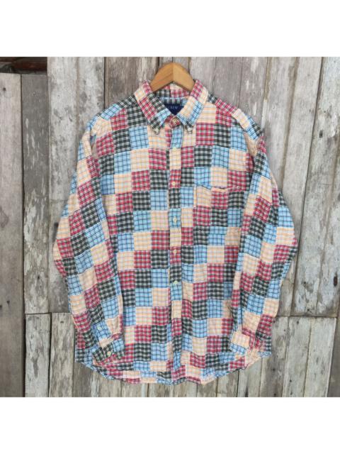 Other Designers Vintage J.Crew Patchwork Design Button Up Shirt