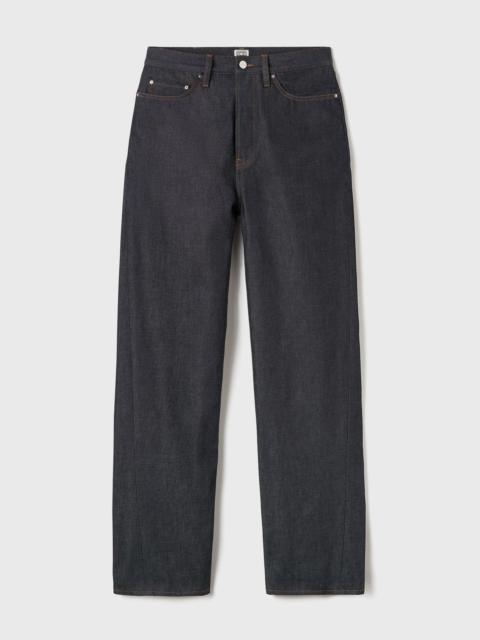 TOTEME Twisted seam denim full length raw